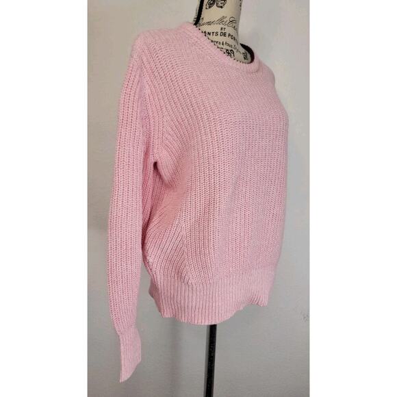 SCOTCH & SODA Amsterdam Sweater Womens SZ M Crochet Knit Pink Beachy Fisherman - Picture 3 of 10